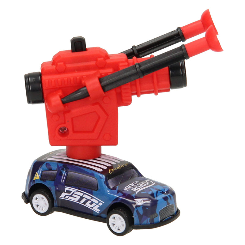 Voiture en métal avec fonction de tir