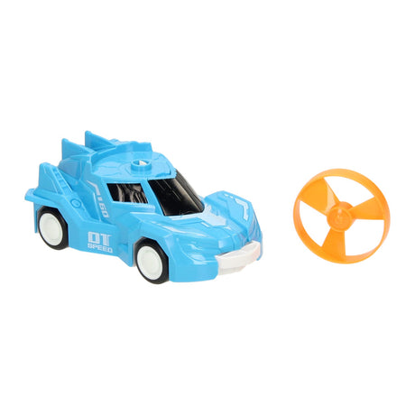 Voiture avec hélice de tir