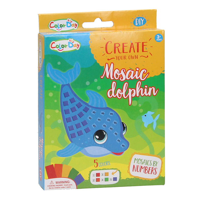 Fabriquer un dauphin en mosaïque
