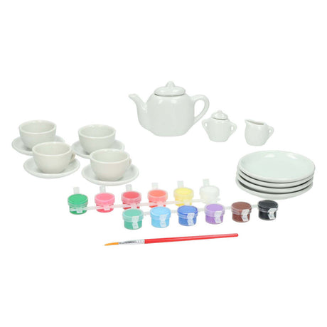 Lobbes jouets par exemple service à thé peinture grand 17 pcs.