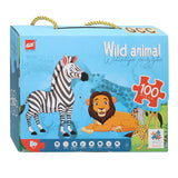 Puzzle de sol animaux sauvages, 100 pcs.