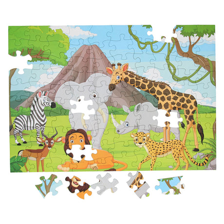 Puzzle de sol animaux sauvages, 100 pcs.
