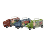 Coffret camion dinosaures et requin, 3 pcs.
