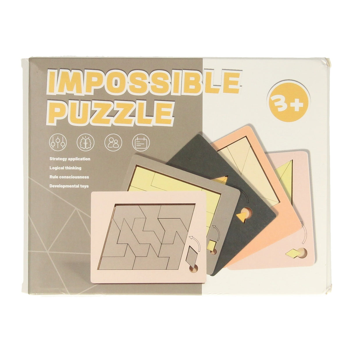 Puzzle de réflexion impossible en bois Lobbes