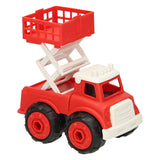 Camion de pompier à roues vissables - rouge