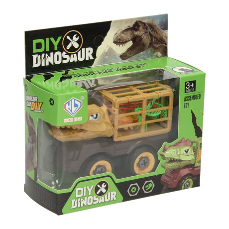 Construisez une voiture dinosaure avec une cage