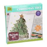 Sapin de Noël à cordes avec lumières LED
