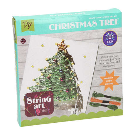 Sapin de Noël à cordes avec lumières LED