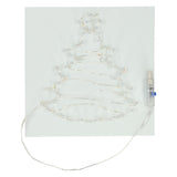 Sapin de Noël à cordes avec lumières LED
