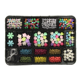 Ensemble de perles pour la fabrication de bijoux pastel métallique