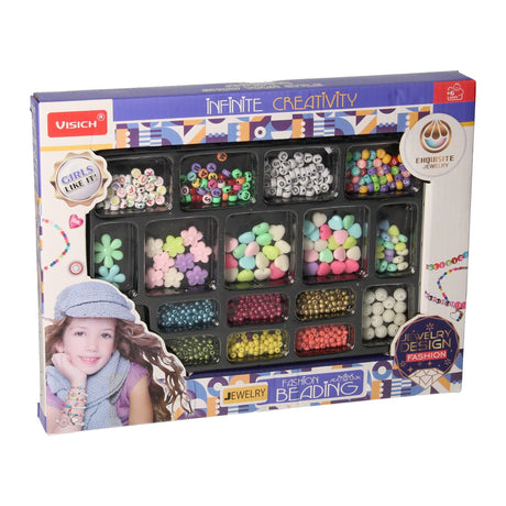 Ensemble de perles pour la fabrication de bijoux pastel métallique