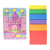 Réalisation d'un set artisanal princesse mosaïque, 4 assiettes