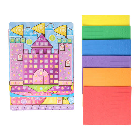 Réalisation d'un set artisanal princesse mosaïque, 4 assiettes