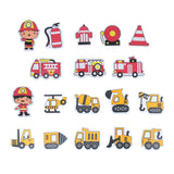 Lobbes bain moussant figurines pompiers construction