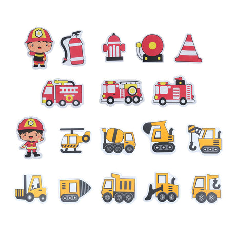 Lobbes bain moussant figurines pompiers construction
