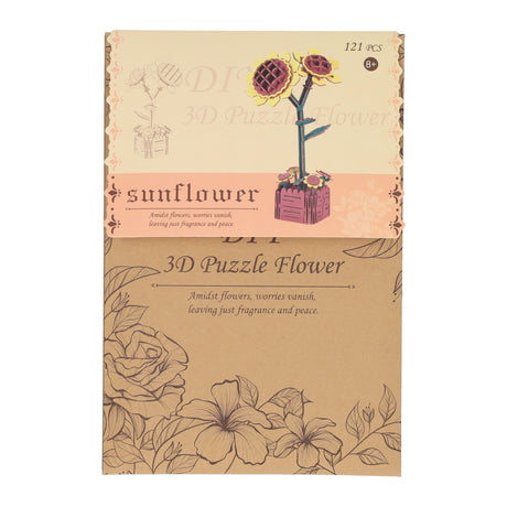 Lobbes jouets par exemple Lobbes kit de construction en bois tournesols 3D - jouets créatifs 121 pcs.