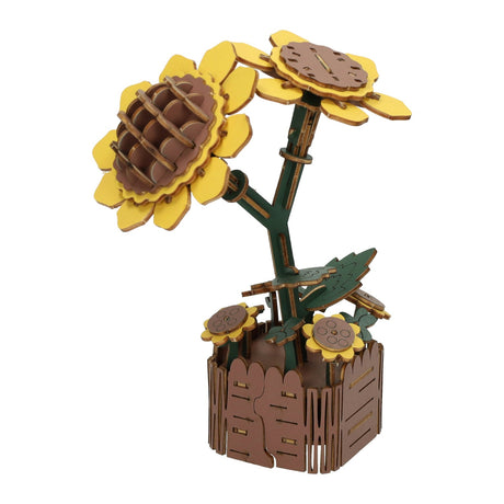 Lobbes jouets par exemple Lobbes kit de construction en bois tournesols 3D - jouets créatifs 121 pcs.