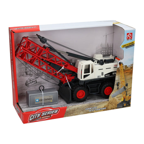 Camion-grue de construction Lobbes avec son léger