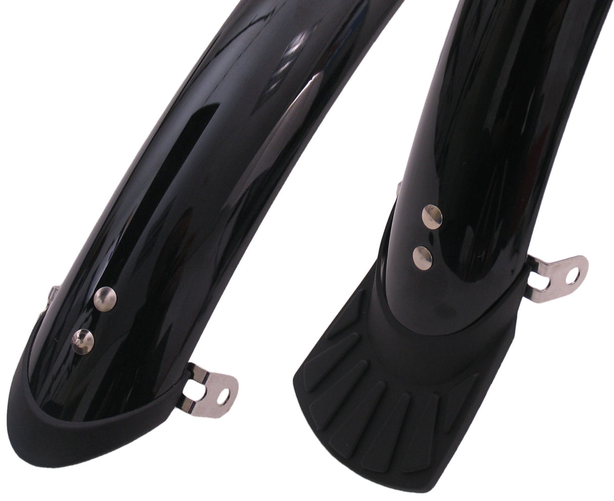 Santwheel Plastik Fender Set 28inch 50mm blénkt schwaarz + roden