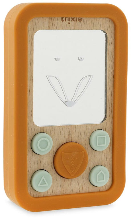 Trixie téléphone bébé en bois et silicone - mr. renard