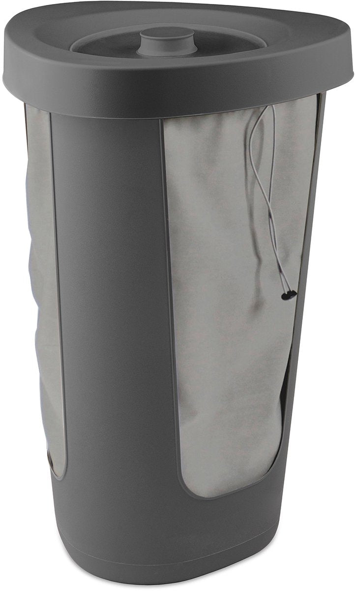 Boîte de consigne Rotho Fabu pour bouteilles -50 litres - incl. 2 sacs intérieurs lavables - faciles à transporter - anthracite