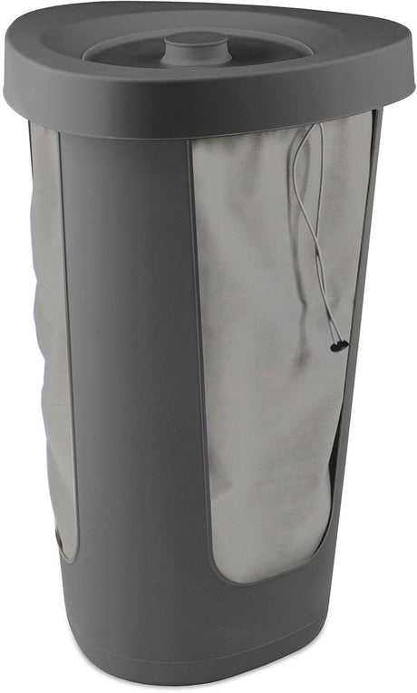 Boîte de consigne Rotho Fabu pour bouteilles -50 litres - incl. 2 sacs intérieurs lavables - faciles à transporter - anthracite