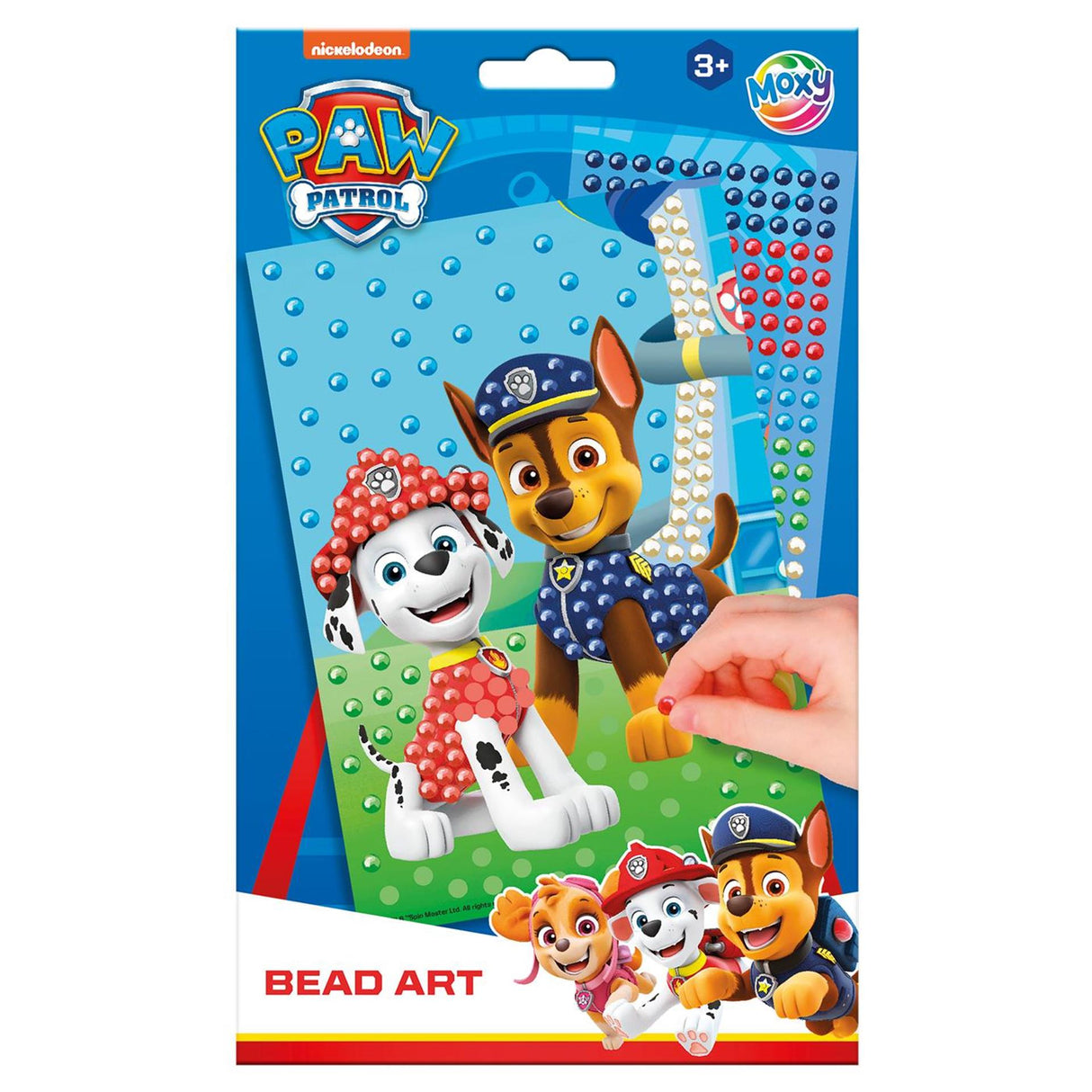 Groupe d'artisanat créatif Moxy Paw Patrol Bead Art - Taille A5