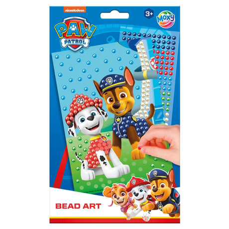 Groupe d'artisanat créatif Moxy Paw Patrol Bead Art - Taille A5