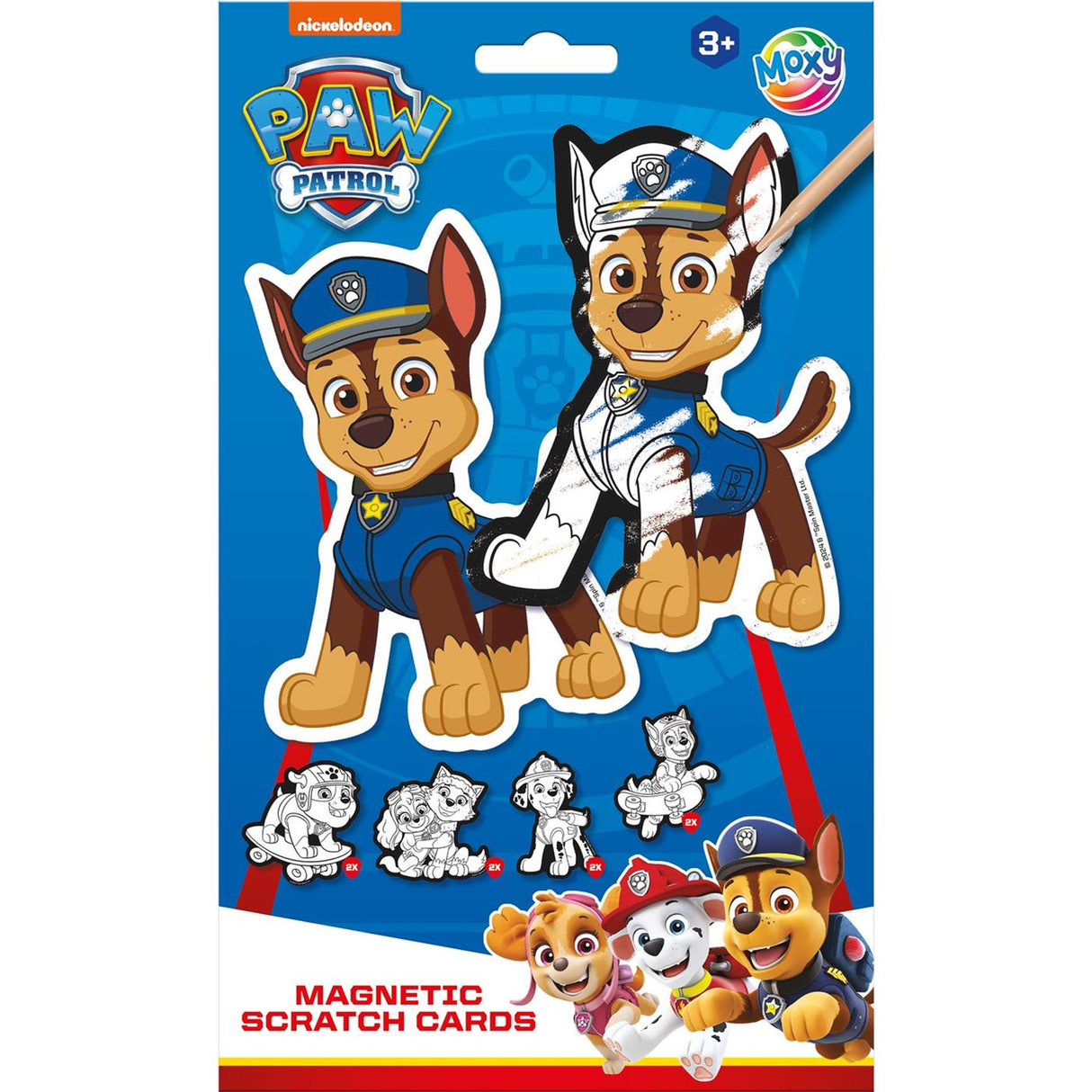 Groupe d'artisanat créatif aimants à gratter Paw Patrol, 12 pcs.