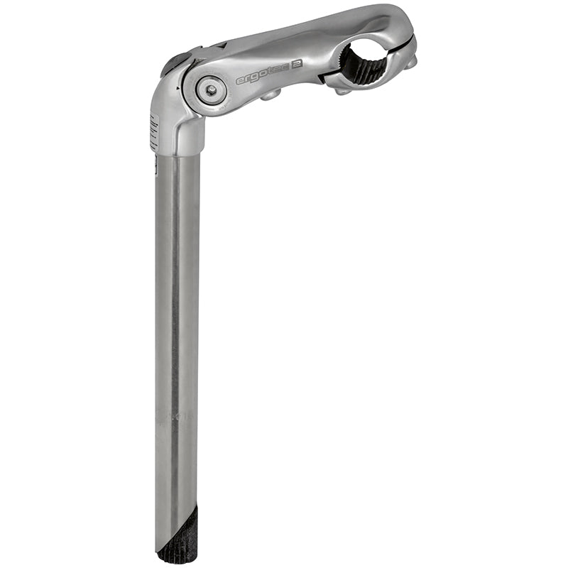 Ergotec Stem Kobra Ajuste de acero inoxidable 25.4 300x90 25.4 mm de plata