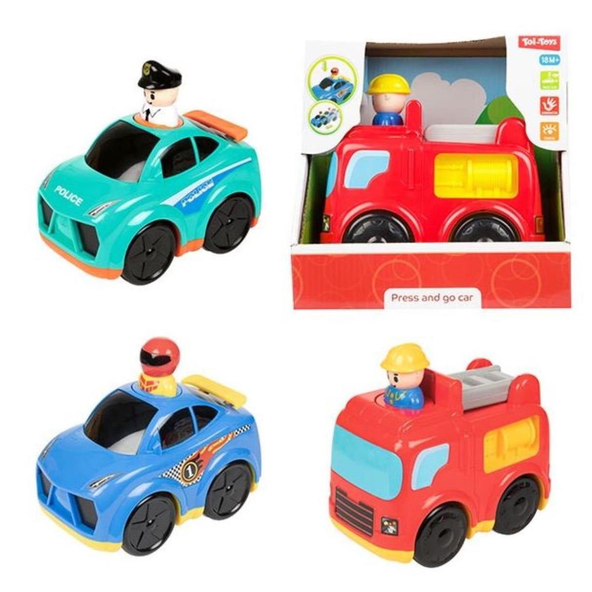 Toi-toys petites étoiles auto press n go 17cm