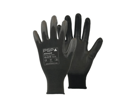 Psp 10-610 pu zwart werkhandschoen maat 9 l (12 paar)
