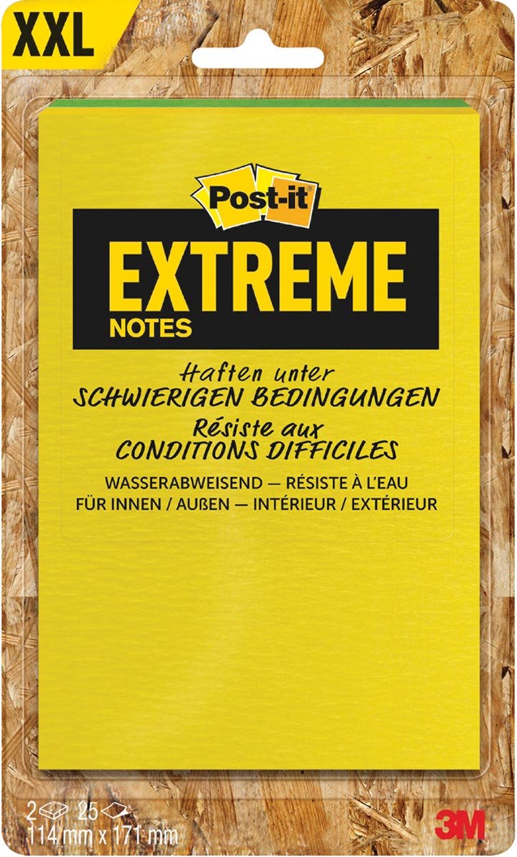 Post-it post-it ext57m-2-frge 171 mm x 114 mm jaune, vert, orange, turquoise 50 feuilles
