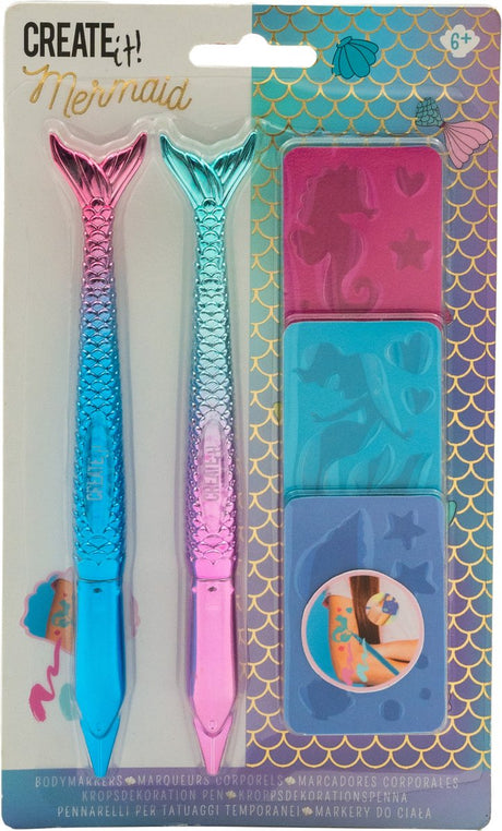 Canenco Créez-le! Mermaid Bodymarkers avec 3 modèles