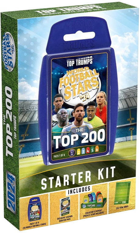 Coffret de démarrage des coups gagnants Top Trumps - Top 200 des stars du football mondial - pack 1 6 - anglais