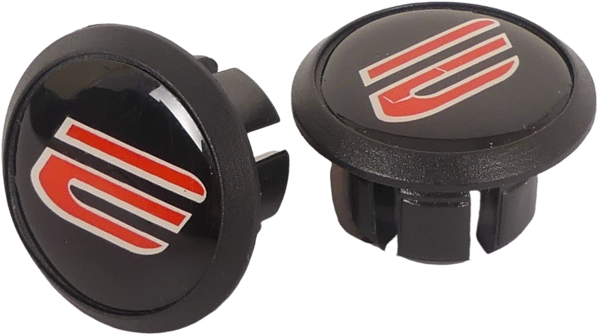 Guidon Edge silicone antidérapant - noir (2 pièces dans une boîte)