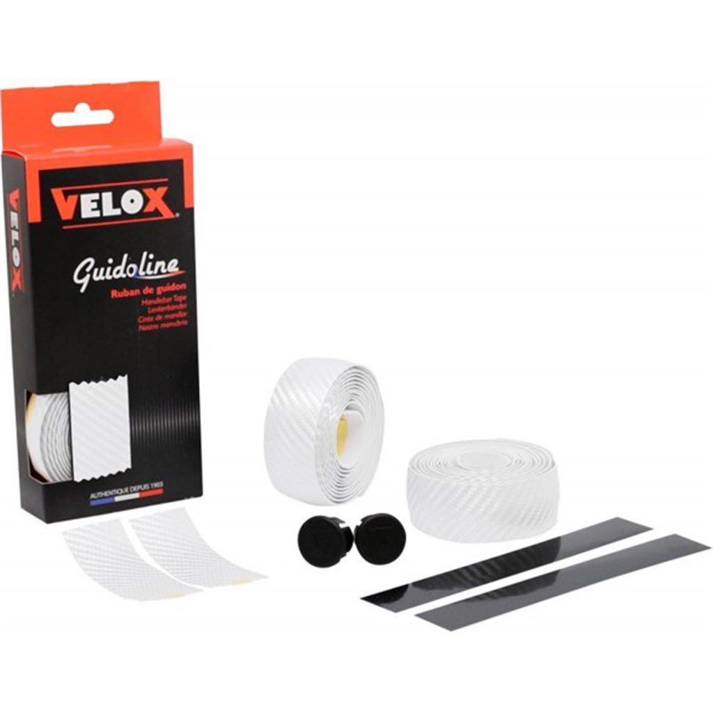 Velox Guidoline Groodbar Ribbon Carbon Look Ø2.5x3.0mm 175 cm blanc