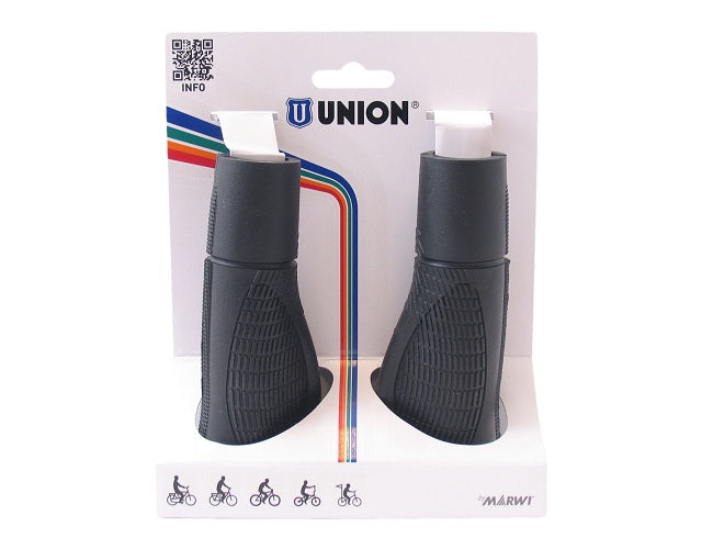 Union GP-03 Set de mango de bicicleta, 138 138 mm, negro