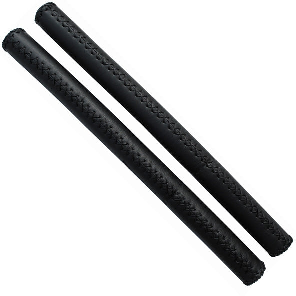 VELO handlebars leather 40 cm Ø22.2 mm black per set