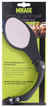 Mirror de direction mirage laissé 9 cm noir