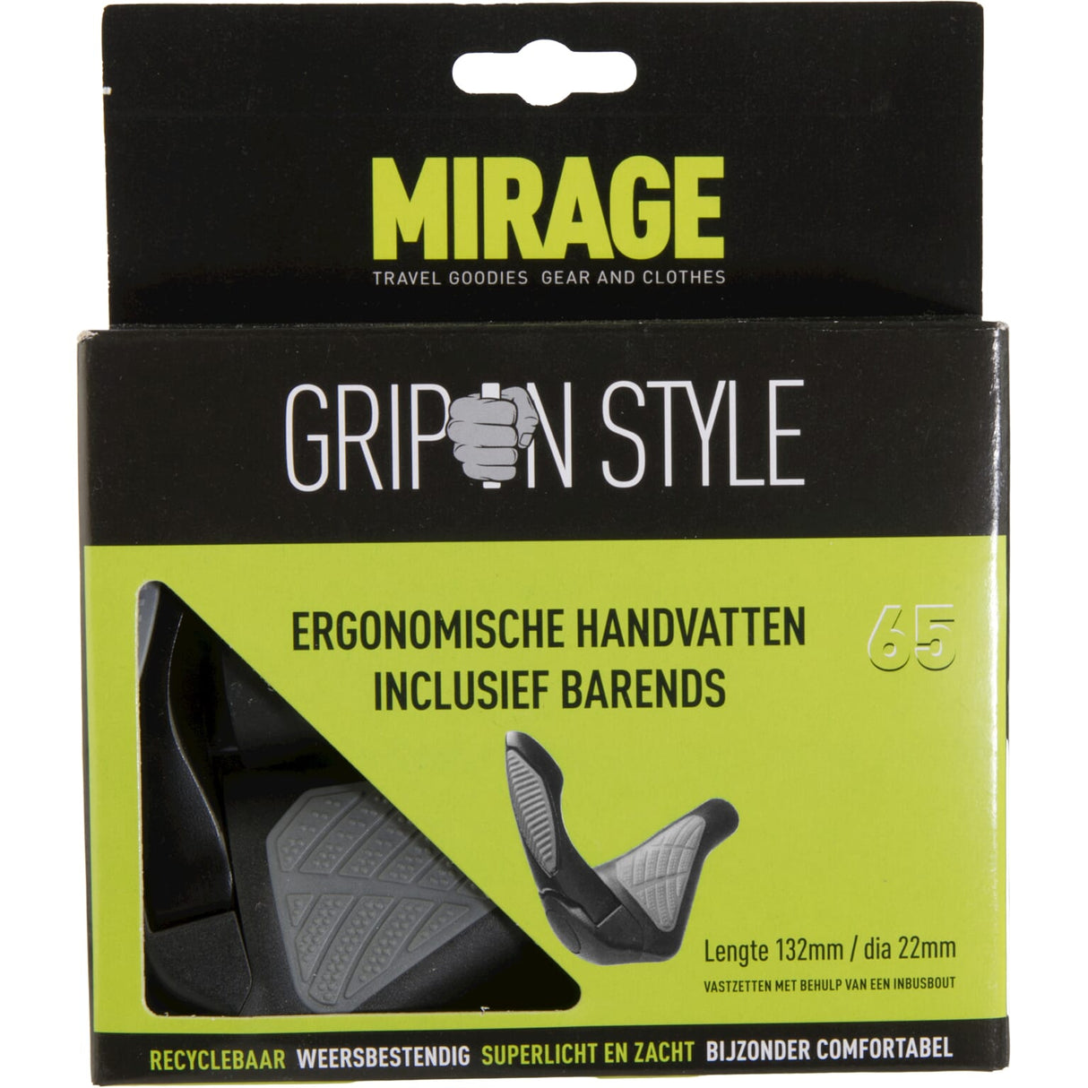 Mirage Ergolock 134mm Black Bike Slock