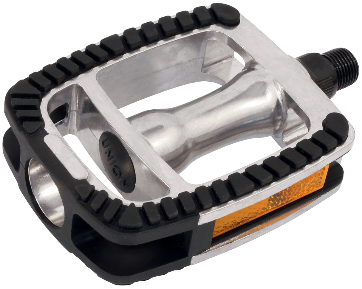 Union Pedal SP-812 EDB som Alu Silver Anti-Slip sort