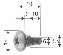 Vis de fixation de boulon Rms, bras oscillant de garde-boue abd.