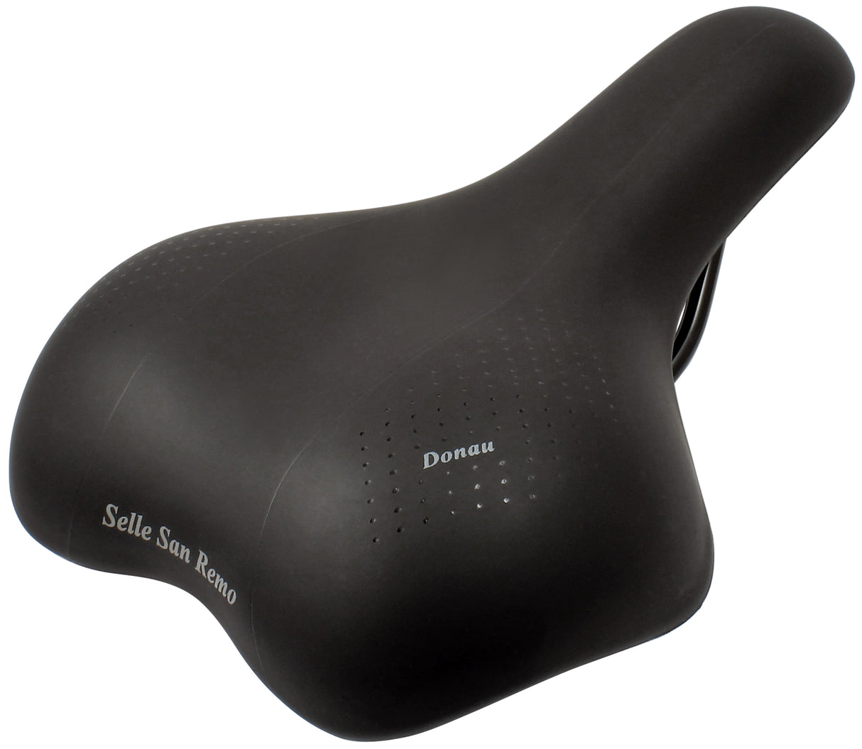 Selle San Remo Bicycle Saddle San Remo Donau pour les vélos de randonnée de la ville Black (forfait de travail)