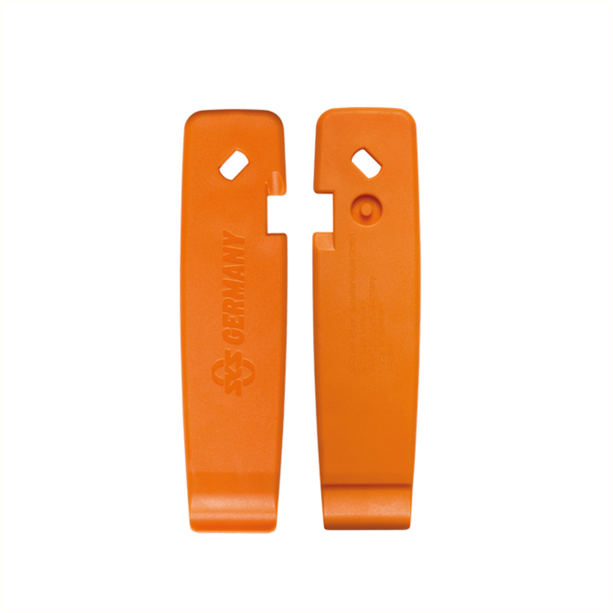 Jeu de démonte-pneus Sks - plastique - avec clé SV et purgeur AV - orange - 3 pièces