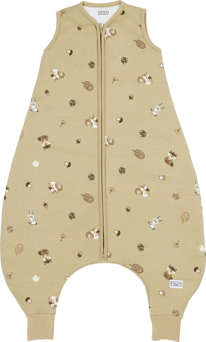 Meyco bébé animaux de la forêt pull-over pour bébé hiver - sable - 80 cm - 2,0 tog