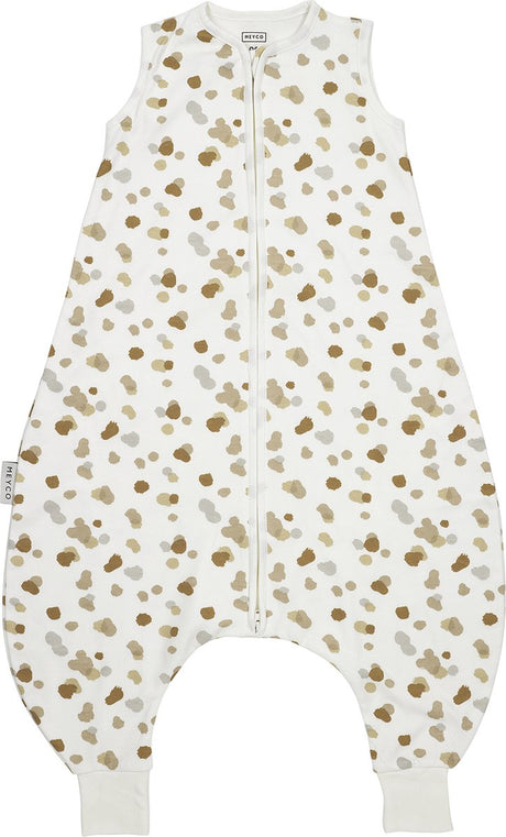 Meyco bébé taches bébé été sommeil salopette pull - sable - 80cm - 0,5 tog