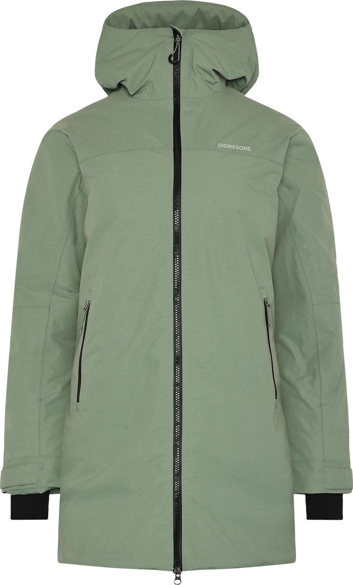 Didriksons merket wns parka veste outdoor femme - mousse claire