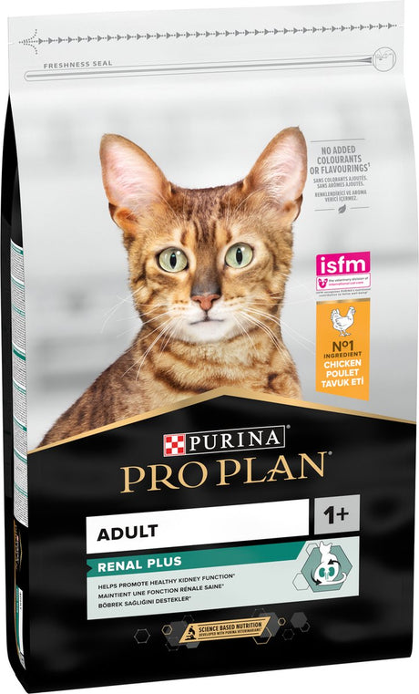 Pro plan adulte rénal plus - nourriture sèche pour chat - poulet - 10 kg