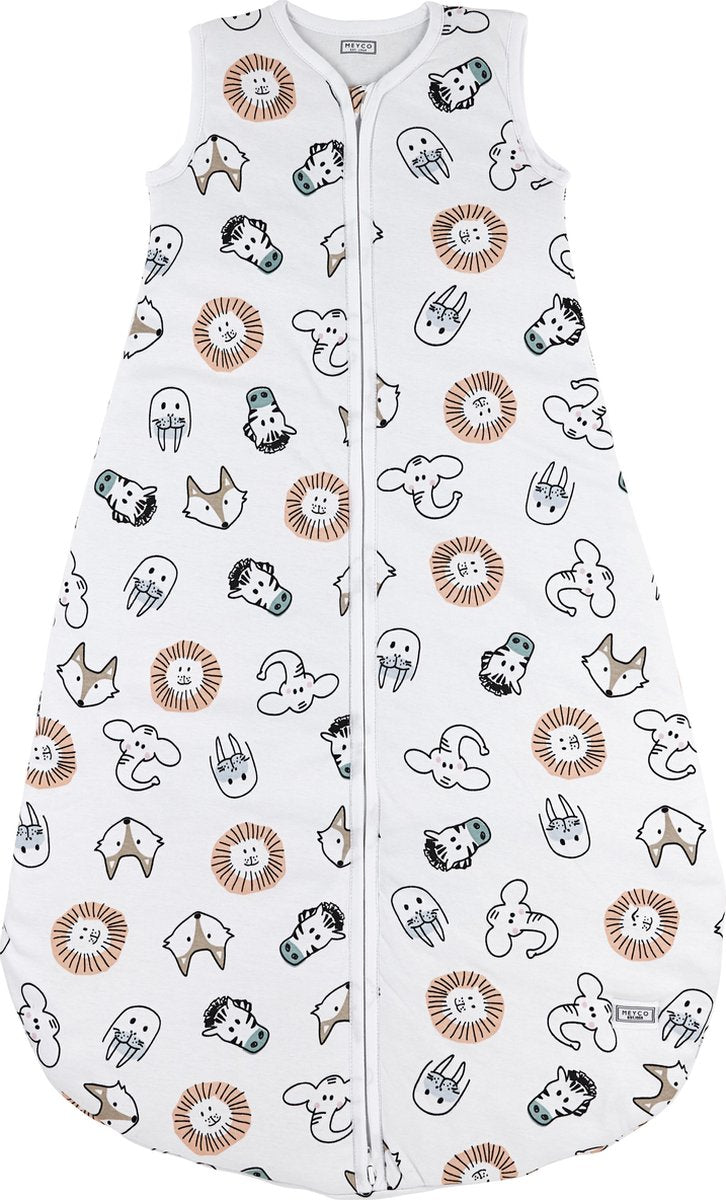 Meyco baby animal gigoteuse ronde doublée - multicolore - 98cm - 2,5 tog